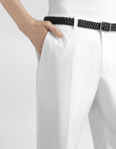 Nohavice Dolce & Gabbana Dolce & Gabbana Cotton Gabardine Trousers 52 Biela | GW13EZFUFNVW0111, 3