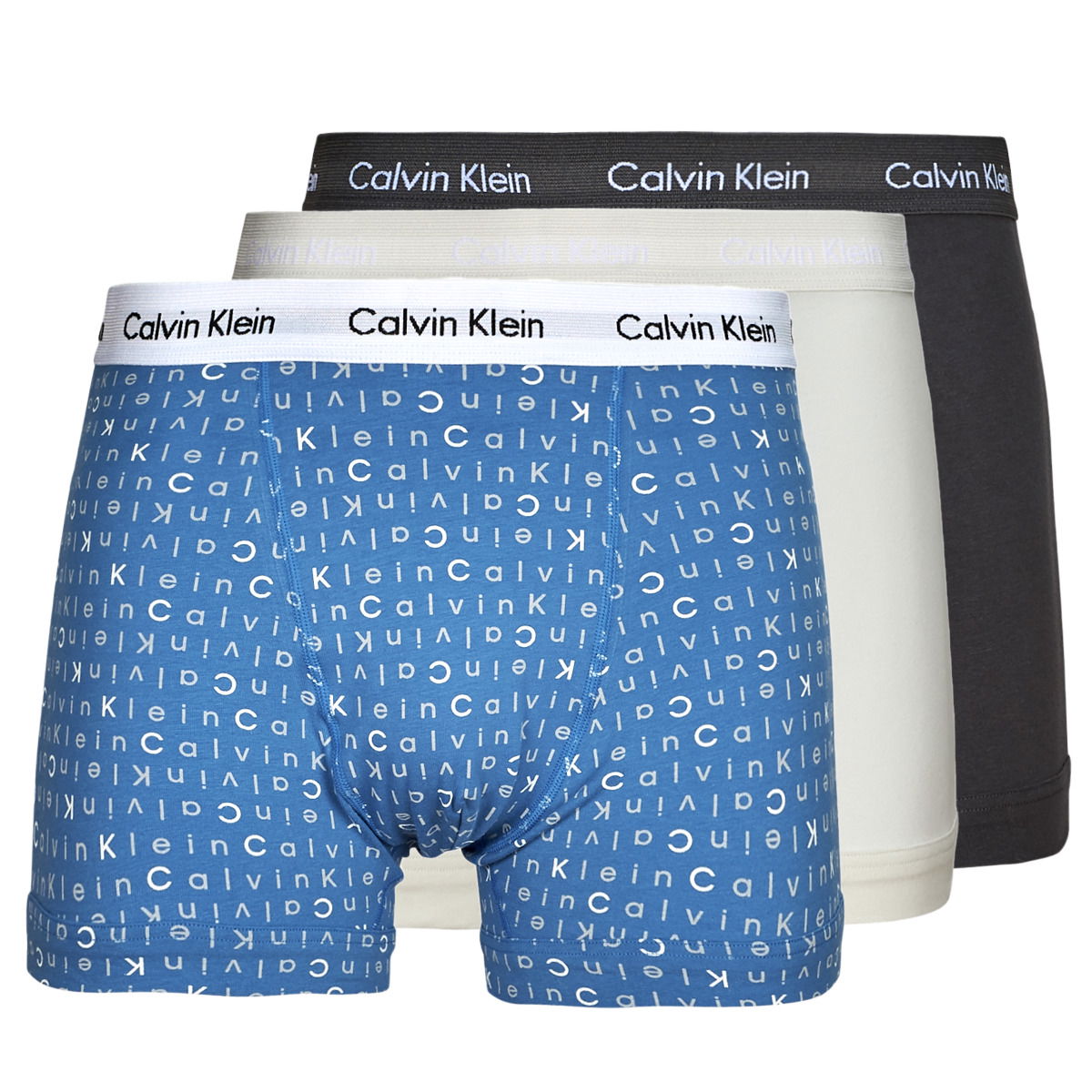 Boxerky CALVIN KLEIN Boxers  3-pack Modrá | 0000U2662G-H4Y, 0