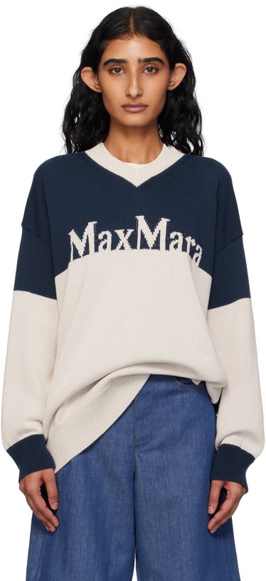 Sveter Max Mara Max Mara Luigi Colorblock Sweater Navy | 2519361043600, 0