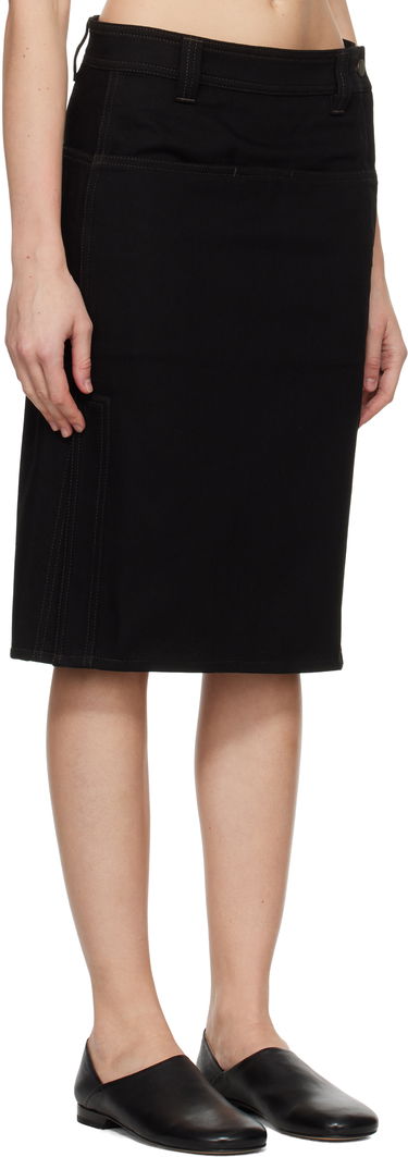 Sukňa LEMAIRE Straight Denim Midi Skirt Čierna | SK1040 LD1004, 1