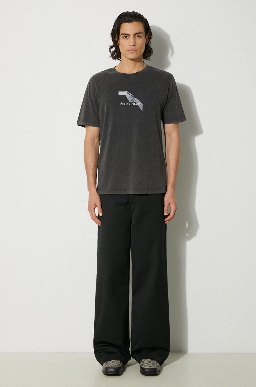 Tričko Filling Pieces Handshake Vintage T-Shirt With Print Šedá | 74413631284, 1