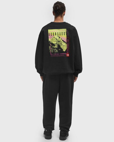 Mikina The North Face Axys Oversized Crew Sweatshirt Čierna | NF0A8C1SJK31, 2