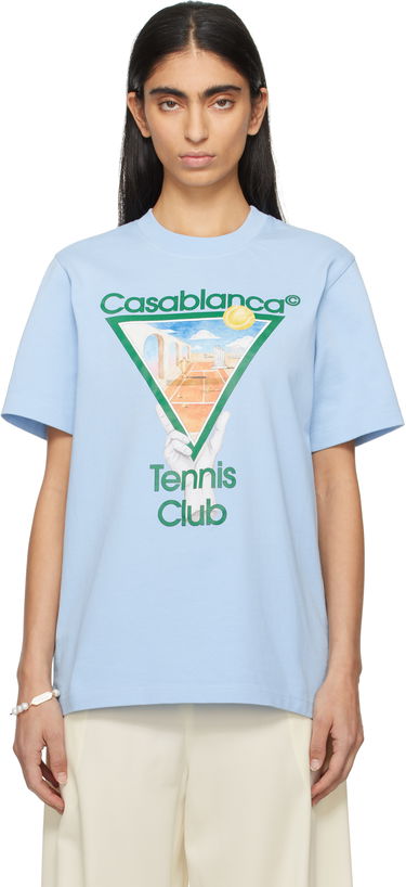 Tričko Casablanca Metaphysical Tennis Icon Graphic T-Shirt Modrá | U-WPS25-JTS-001-09, 0
