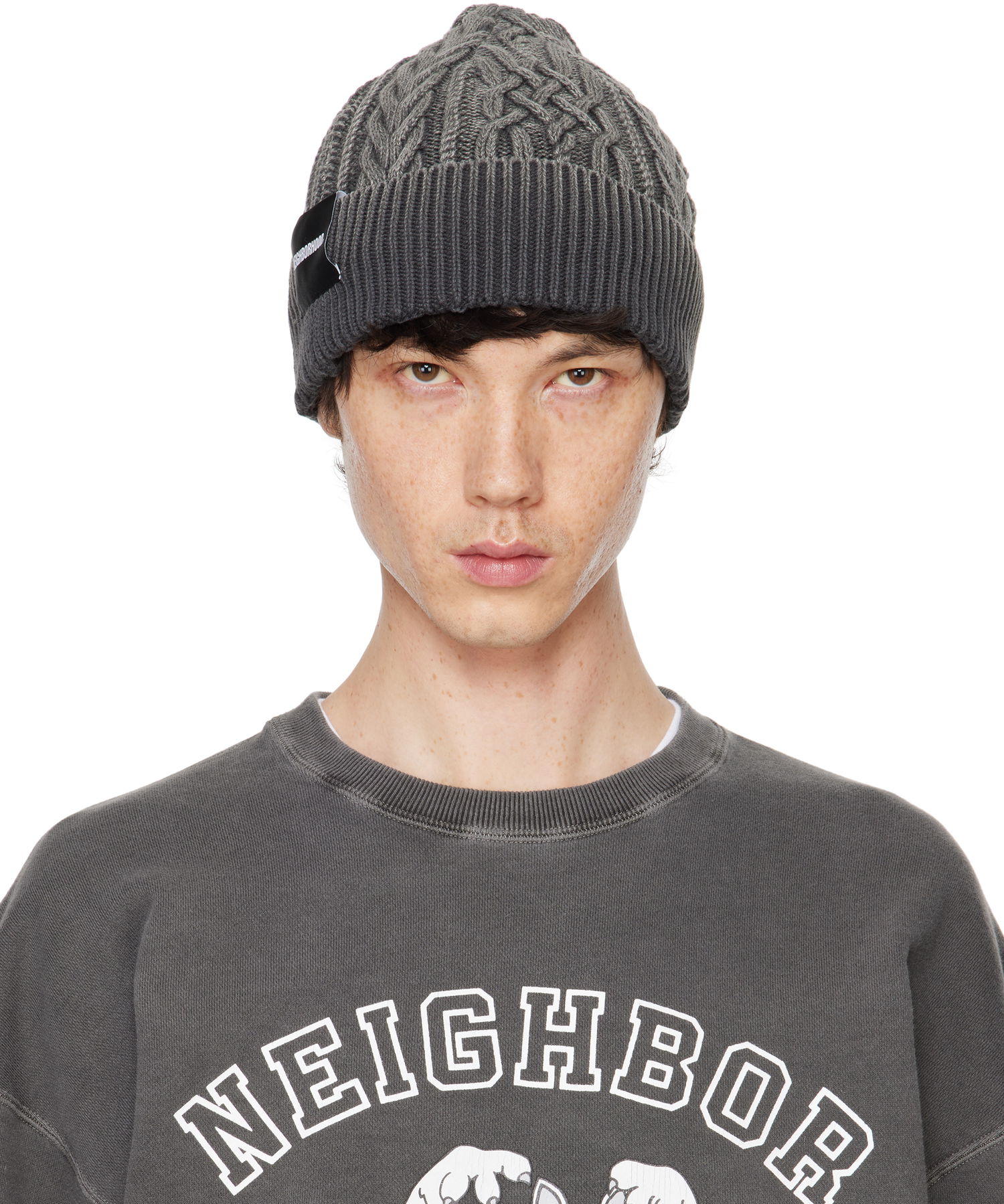 Kulicha Neighborhood Cable Beanie Šedá | 24213NH-HT01, 0