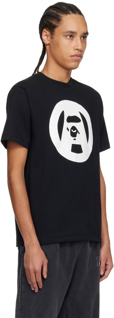 Tričko BAPE A Bathing Ape Stencil Circle Ape Face T-Shirt Biela | 001TEL301053M, 4