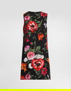 Dolce & Gabbana Floral Print Sleeveless Mini Dress
