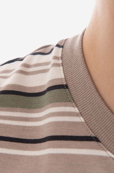 Tričko NORSE PROJECTS Johannes Weekend Stripe Tee Béžová | N01-0633-0920, 3
