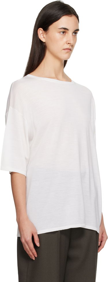 Tričko TOTEME Longline Knit T-shirt Čierna | 254-WRT0620-YA0211, 4