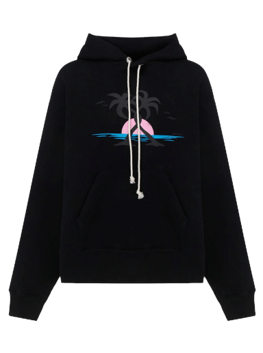Mikina Palm Angels Hugging Palms Hoodie Čierna | PMBB058S22FLE0201020