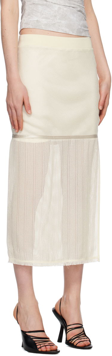 Sukňa Helmut Lang Helmut Lang Tiered Midi Skirt Béžová | N04HW303, 1