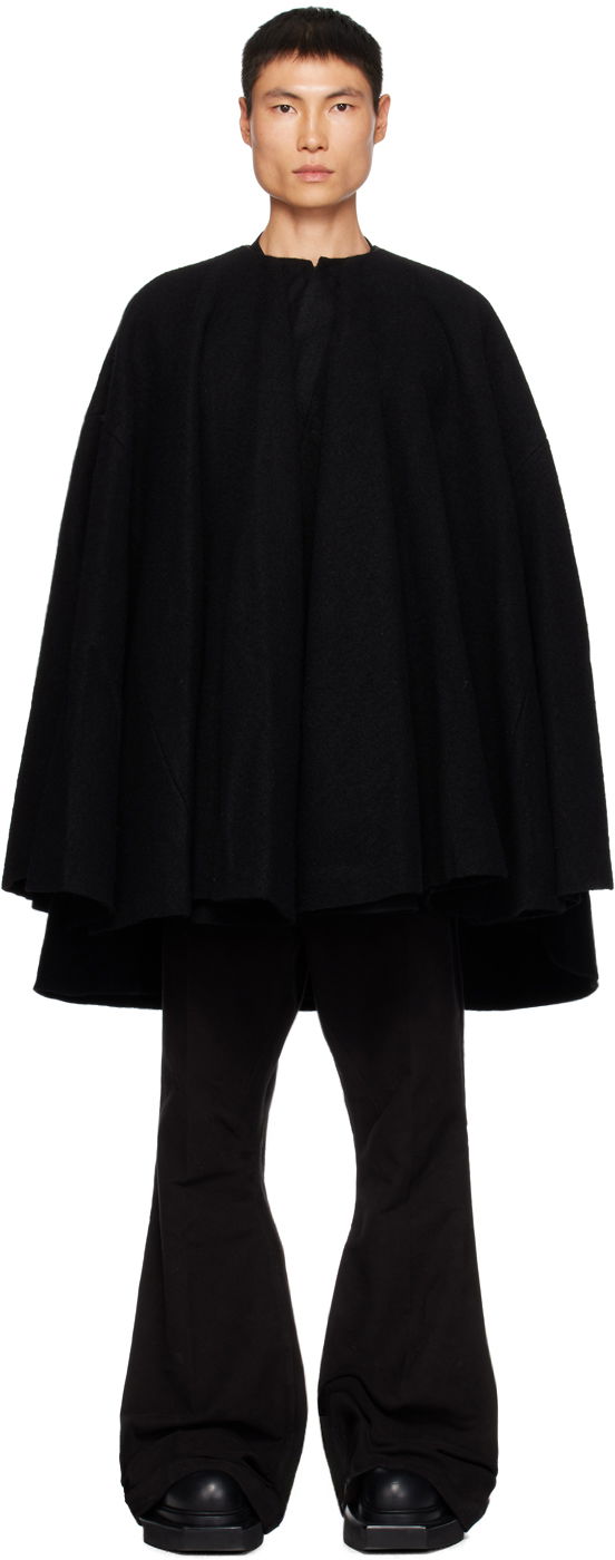 Bunda Rick Owens Circle Cape Jacket Čierna | RR02C7918 WFN, 0