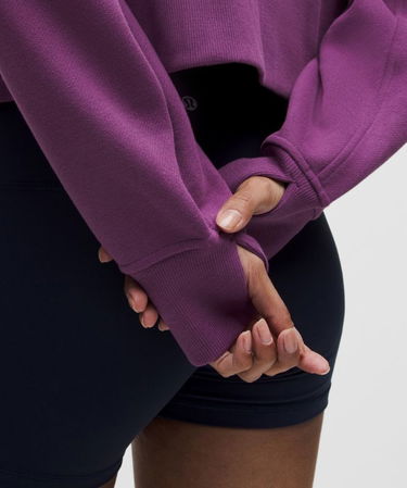 Mikina lululemon Oversized Cropped Full Zip Hoodie Fialová | prod20000051, 6