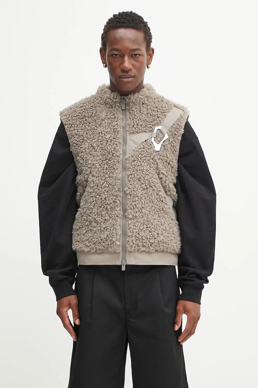Vesta HELIOT EMIL Heliot Emil Fleece Vest Šedá | PREAW25.M.03.038.DST19