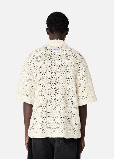 Košeľa AXEL ARIGATO Crochet Shirt Biela | A2903001, 3