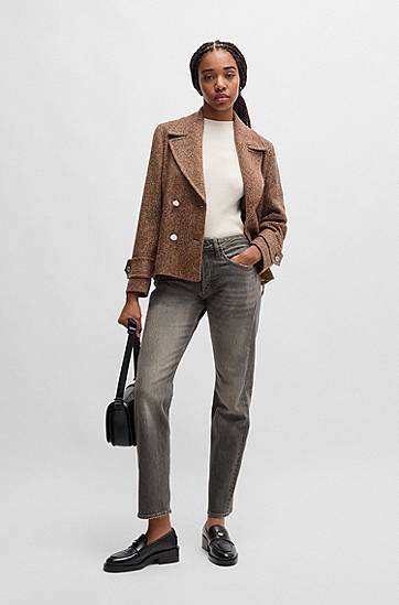 Džínsy BOSS Stretch Denim Jeans Šedá | 50524680, 1