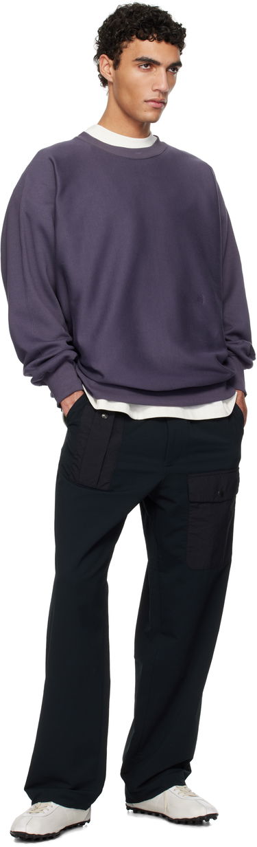 Mikina NANAMICA nanamica Crew Neck Sweatshirt Fialová | S25SH011U, 3