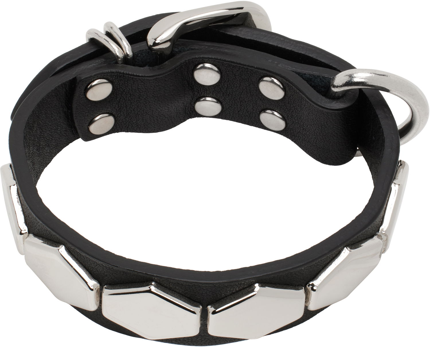 Opasok UNDERCOVER Undercover Studded Leather Bracelet Čierna | UP1E4A03, 0