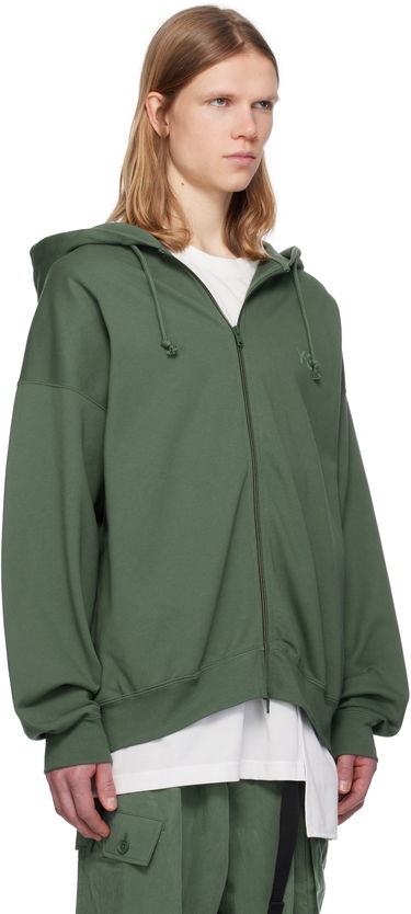 Mikina Y-3 Y-3 FT Zip Hoodie Zelené | JM7840, 1