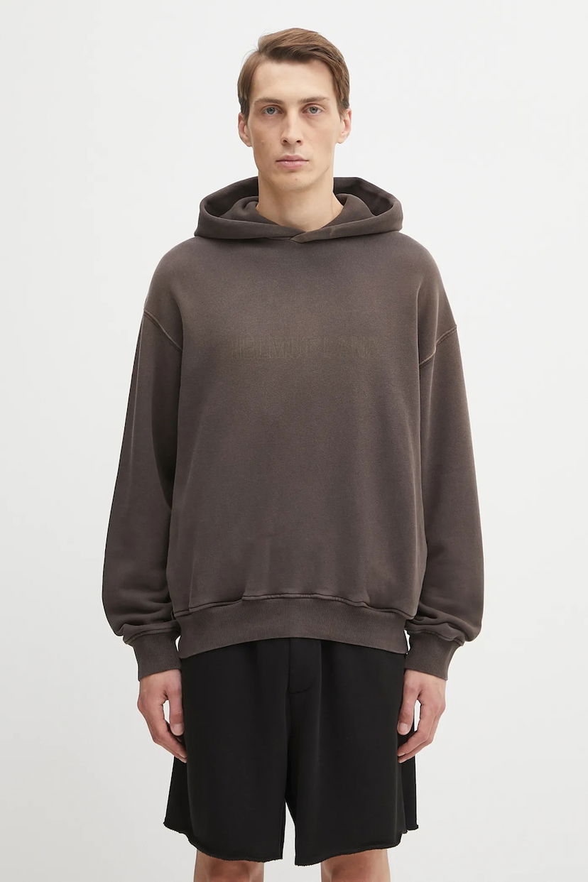 Mikina Helmut Lang Helmut Lang Hooded Sweatshirt Hnedá | P05HM502