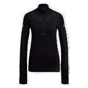 PK Midlayer Long-Sleeve Mock-Neck Top with Perforated Details