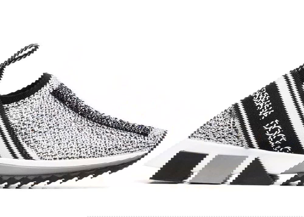 Tenisky a topánky Dolce & Gabbana Sorrento Slip On Silver Crystal W Šedá | CK1644AZ1448V135, 0