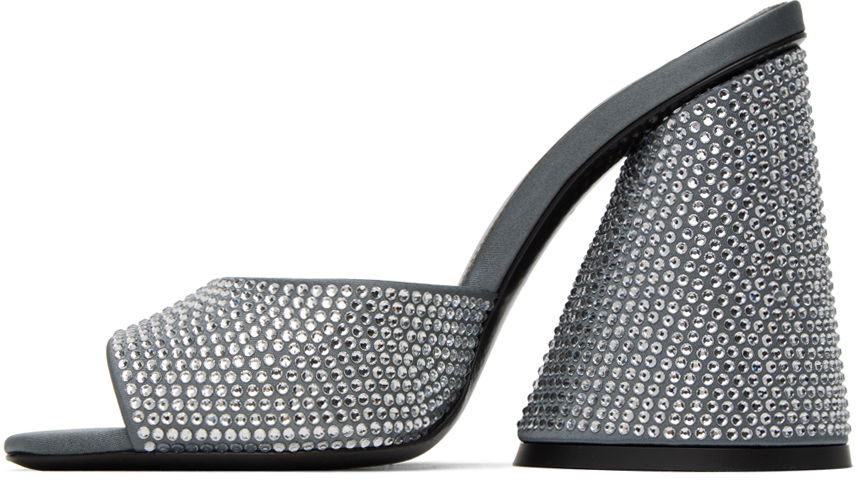 The Attico Luz Crystal-Embellished Heeled Sandals