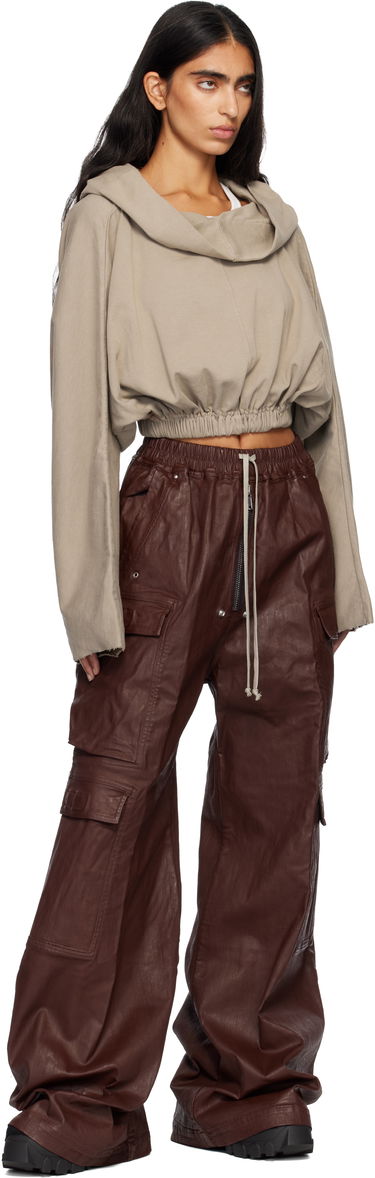 Cargo nohavice Rick Owens Concordians Double Jumbo Belas Denim Cargo Pants Hnedá | DS02E7324 SDSW, 3