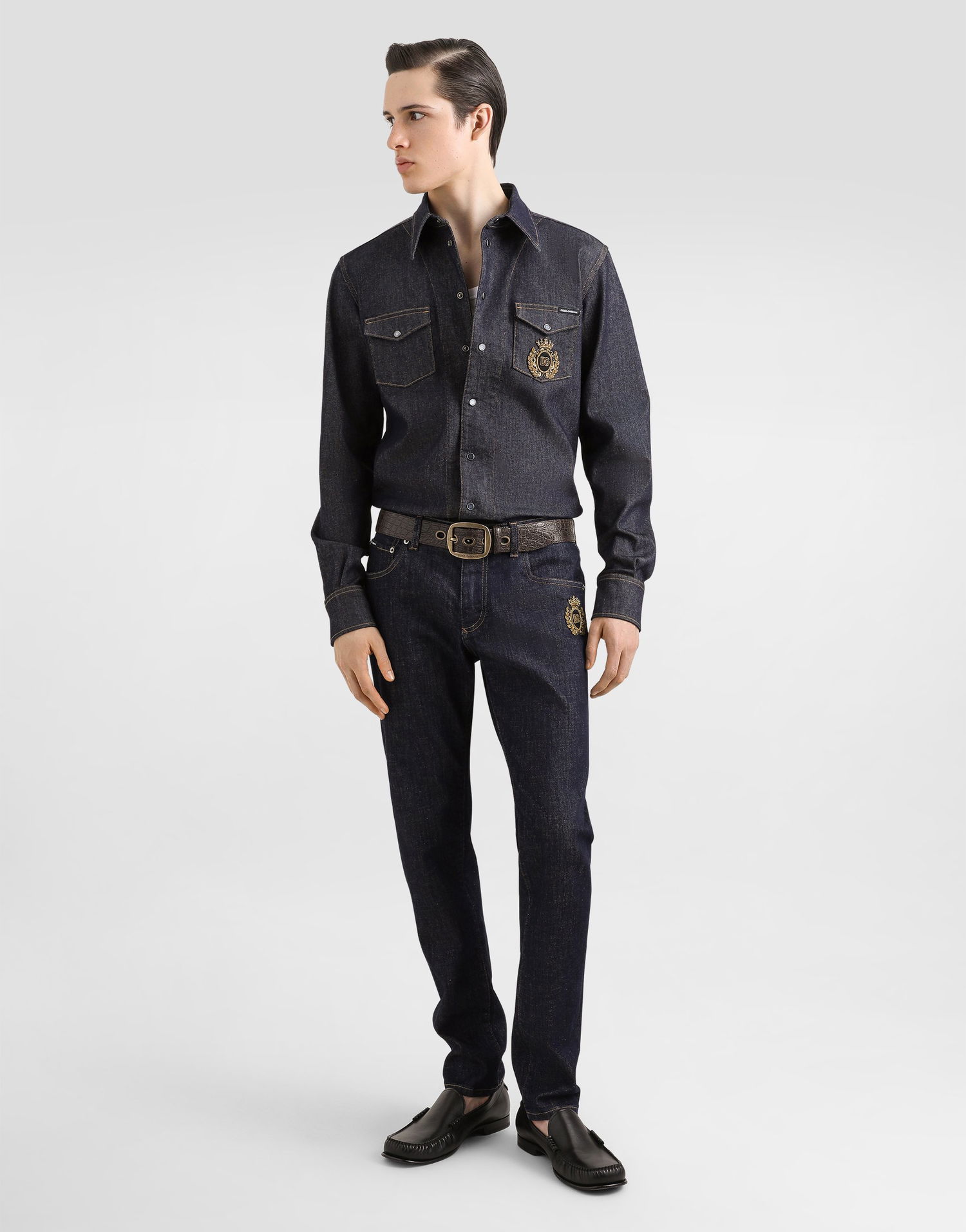 Tielko Dolce & Gabbana Dolce & Gabbana Slim-Fit Embroidered Singlet Biela | G8PA8ZG7N4GW0800, 1