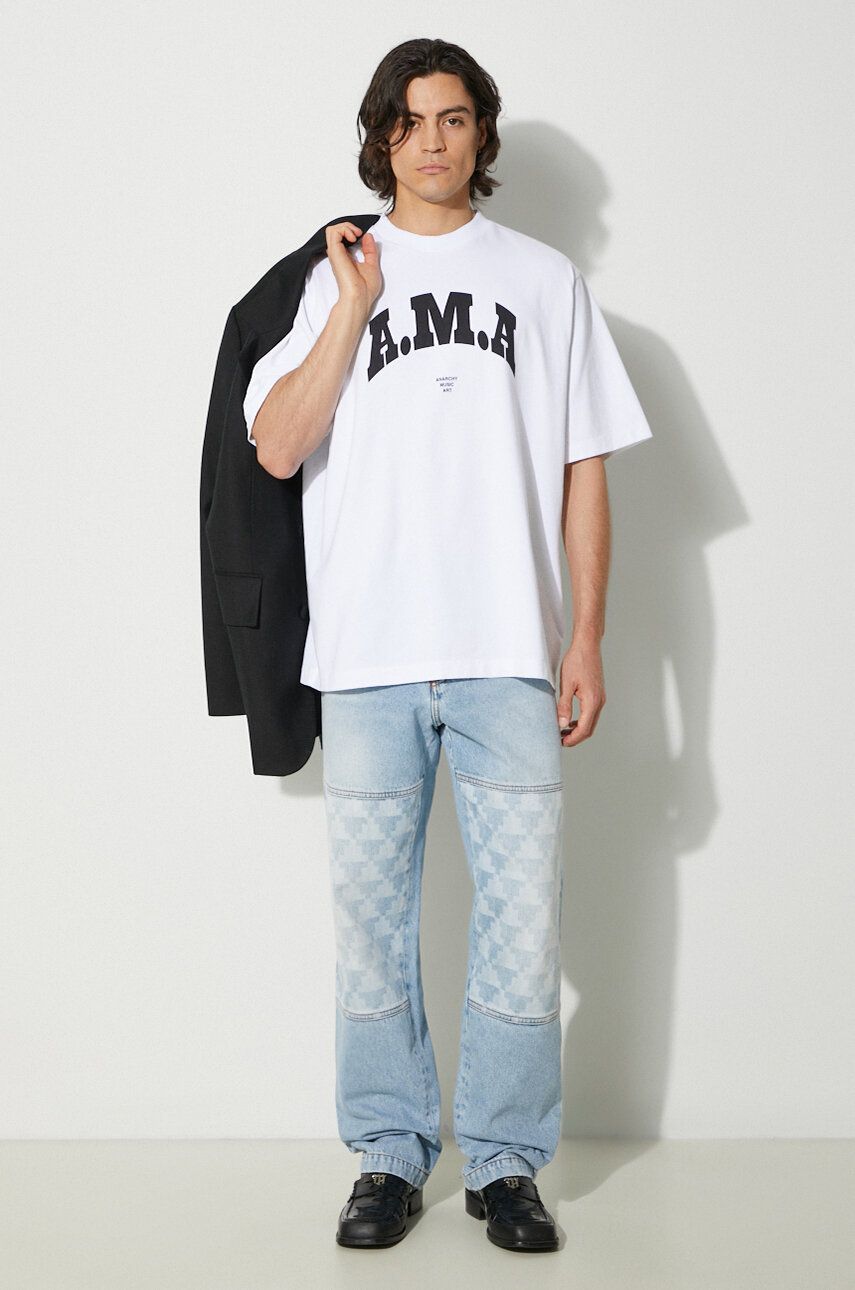 Straight-Leg Laser Cross Jeans