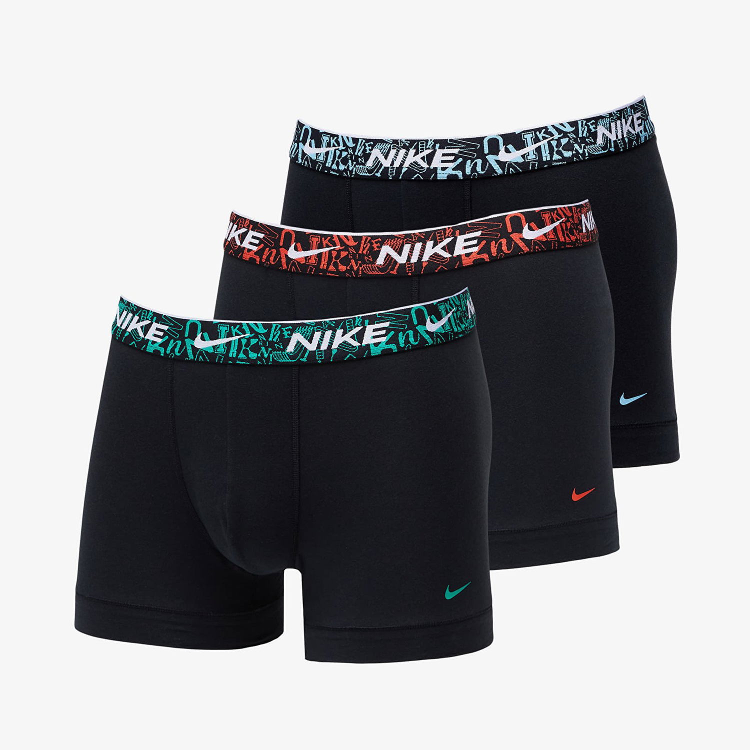 Spodná bielizeň a ponožky Nike Dri-FIT Everyday Cotton Stretch Trunk 3-Pack Čierna | 0000KE1008-L50, 0