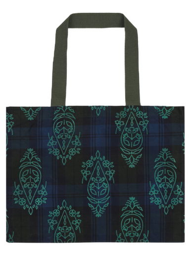 Tote bag Paria Farzaneh Halley Check Tote Bag Navy | PFA0029 001