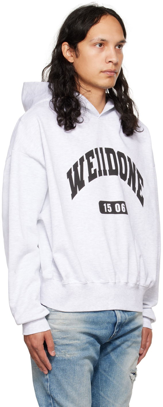 Mikina We11done We11done Print Hoodie Šedá | WD-TH3-22-807-U-GY, 1