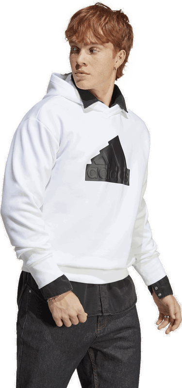 Mikina adidas Originals Future Icons Badge of Sport Hoodie Biela | IC3746, 2