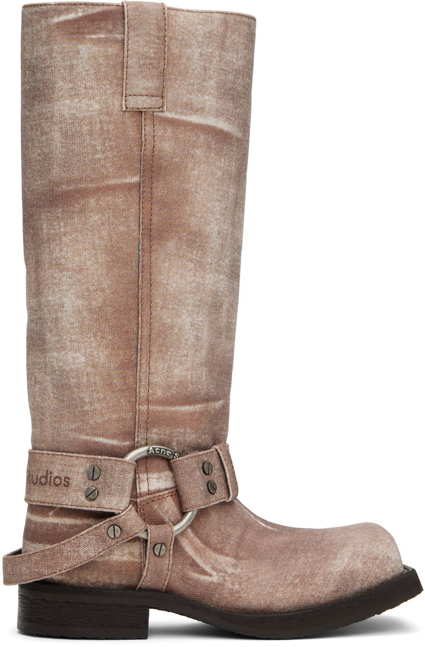 Šaty Acne Studios Acne Studios Balius Canvas Boots Béžová | AD0761-, 0