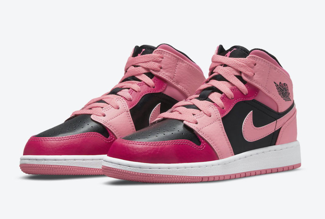 Air Jordan 1 Mid GS "Coral Chalk"