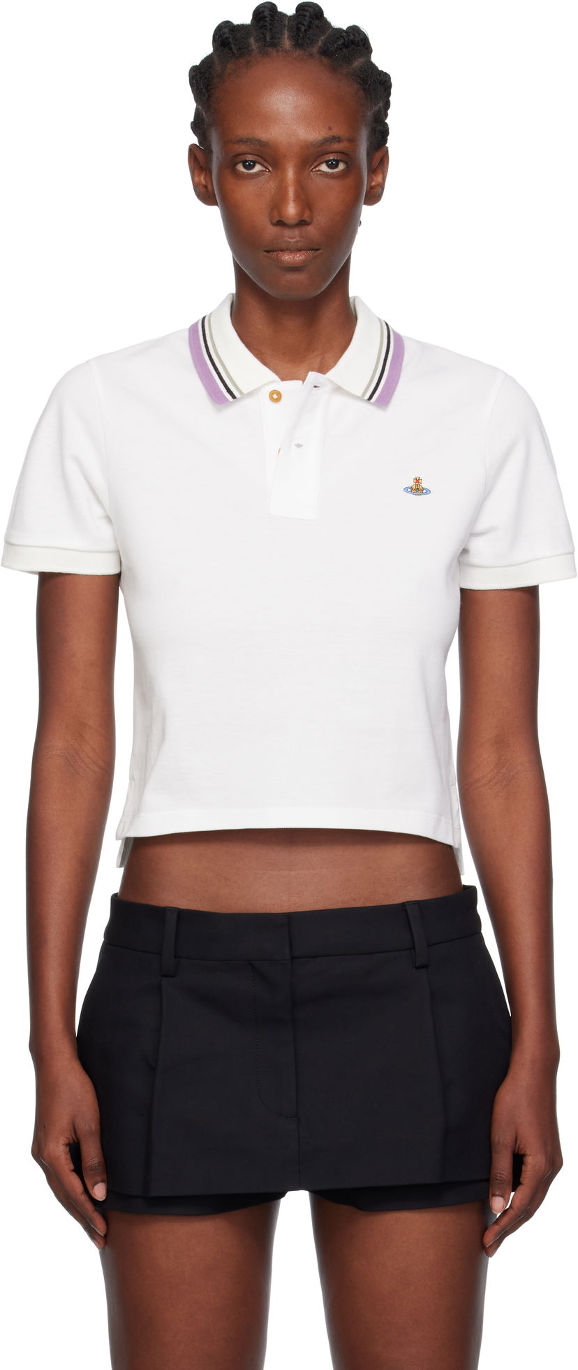 Polo tričko Vivienne Westwood Vivienne Westwood Mini Classic Polo Biela | 1H010003-J0009-