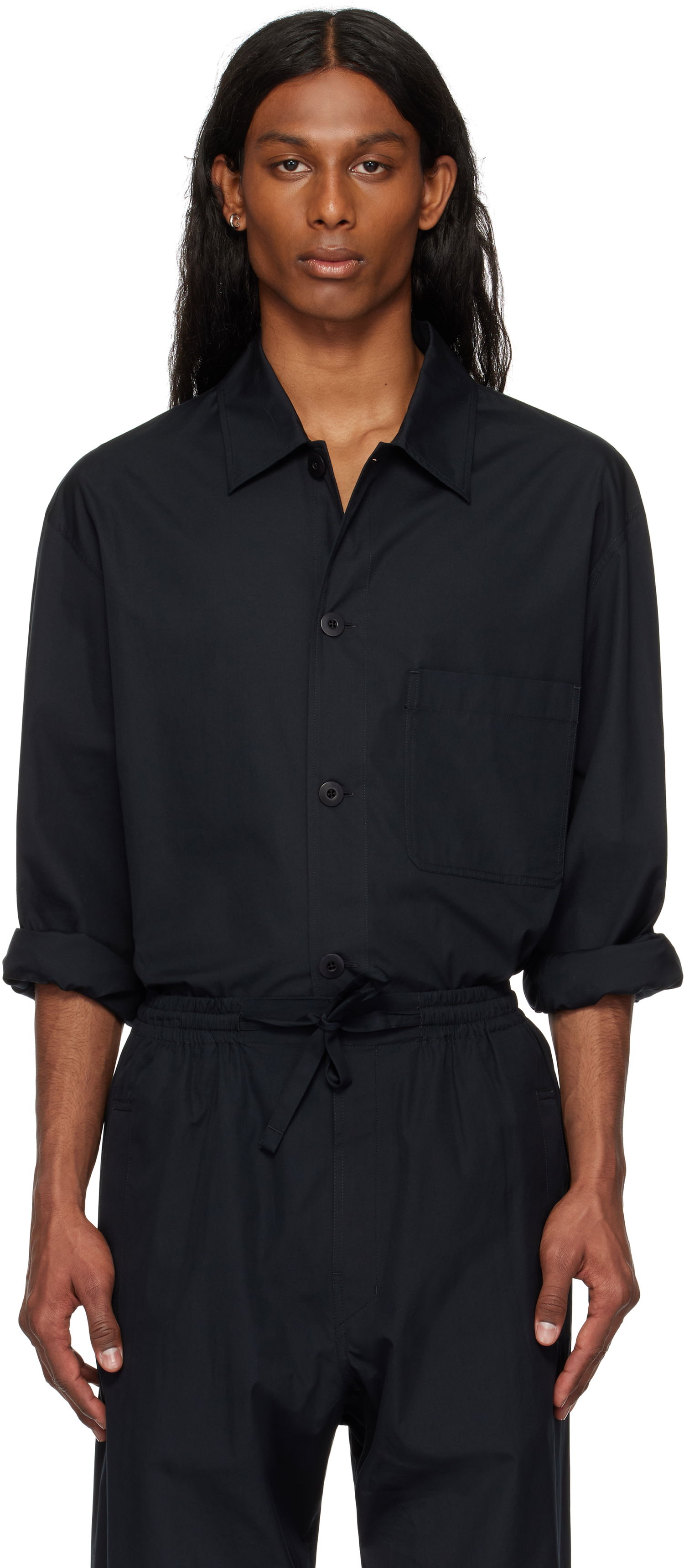 Overal LEMAIRE Lemaire Pyjama Shirt Čierna | SH1177 LF839, 0