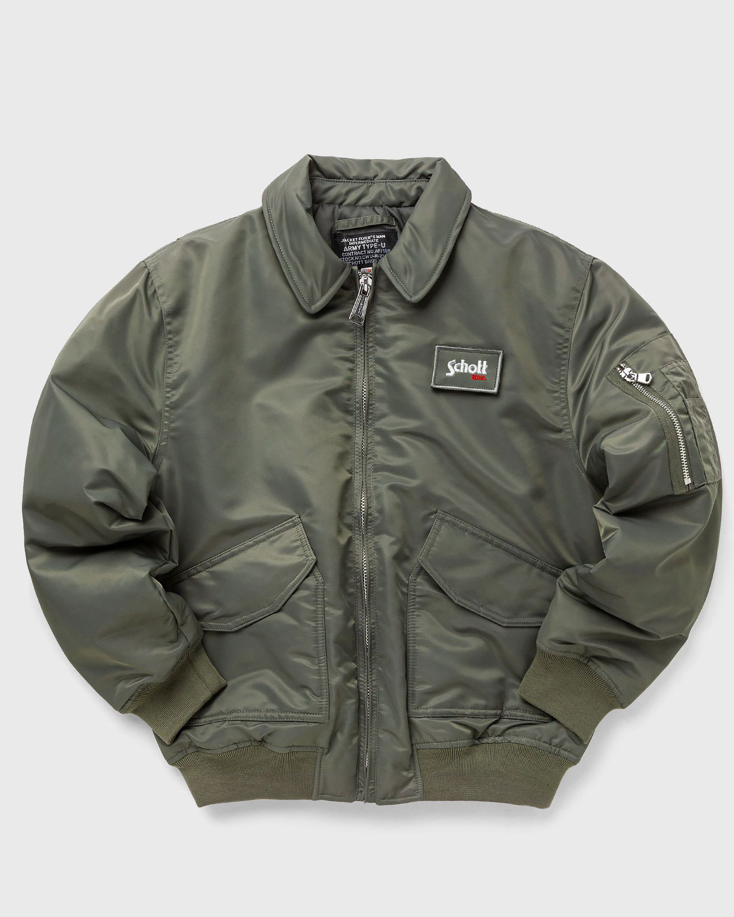 Bomber bunda Schott NYC DANWRS JACKET Zelené | DANWRS-SAGE-KAKI, 0