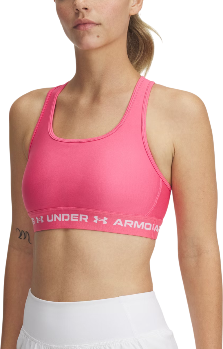 Podprsenka Under Armour Crossback Mid Sports Bra Ružová | 1361034-672, 0