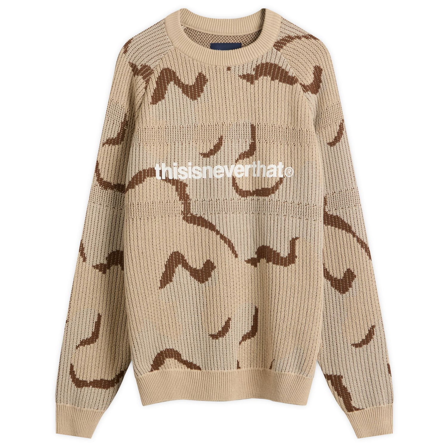 Sveter thisisneverthat T-Logo Knit Jumper Béžová | TN253KKNPK01-CAM, 0