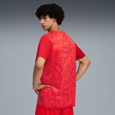 Tričko Puma Teamjaws Graphic Short Sleeve Shooting Shirt Červená | 688449-03, 3