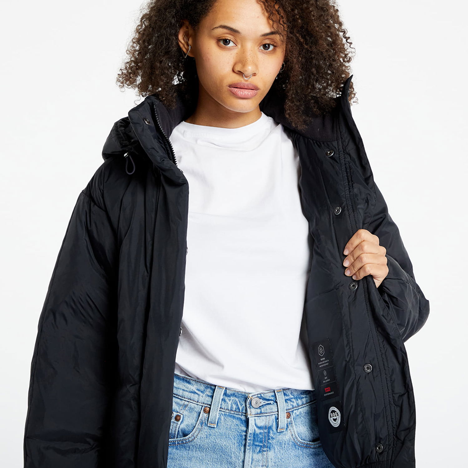 Prešívaná bunda Levi's Pillow Bubble Shorty Puffer Jacket Navy | A5880-0000, 1