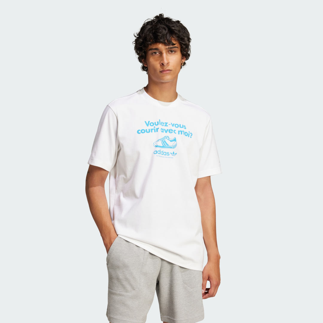 Tričko adidas Performance Running Graphic T-Shirt Biela | JC8365, 0