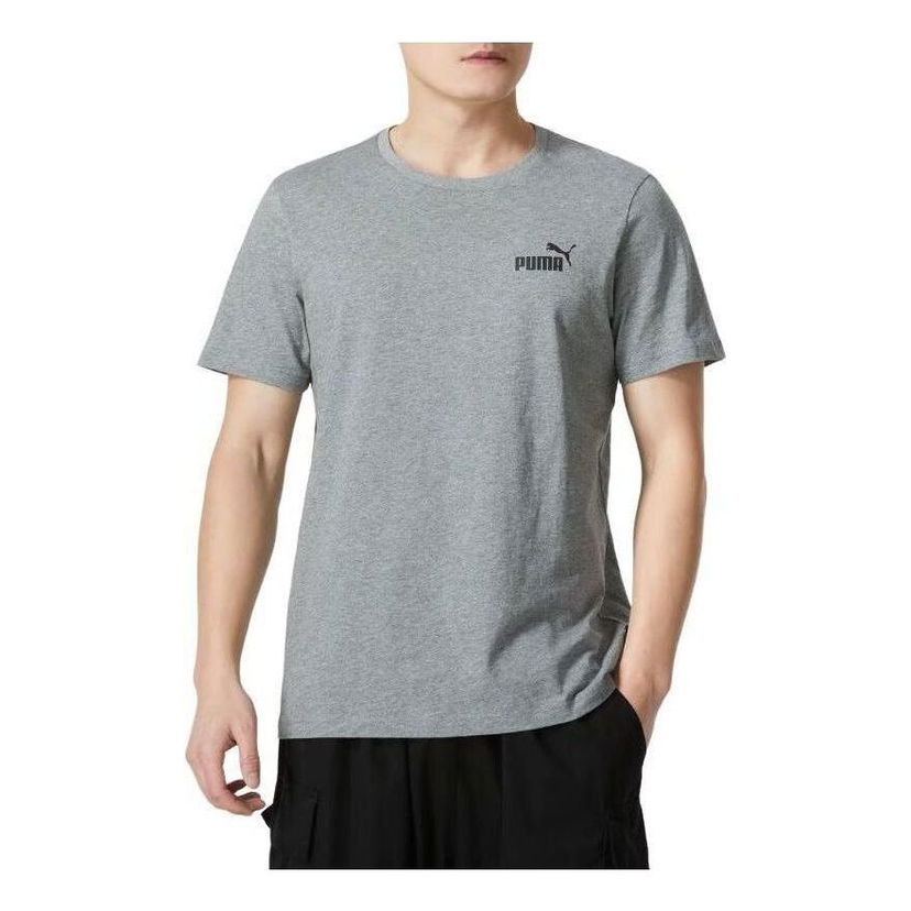 Tričko Puma Essentials Small Logo Tee Šedá | 845925-03