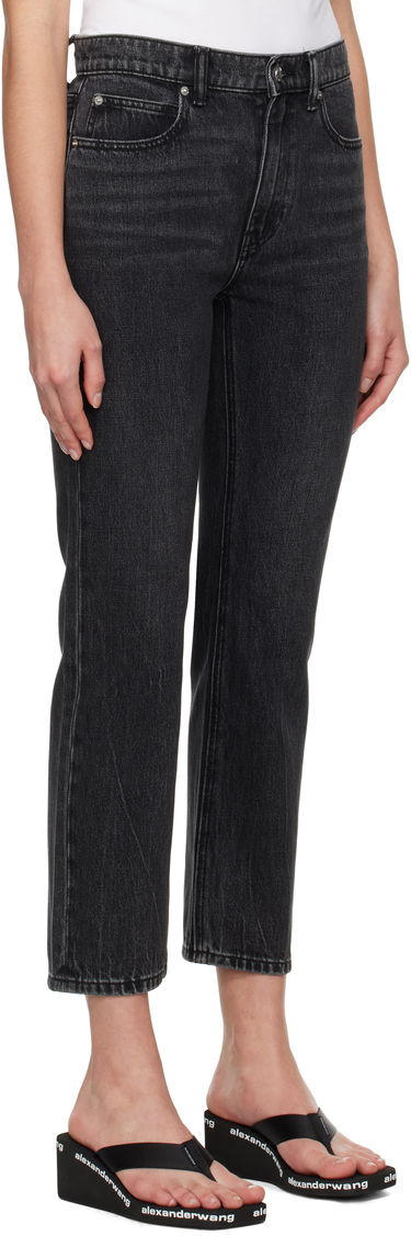 Džínsy Alexander Wang OG High-Rise Stovepipe Jeans Čierna | 4DC1254607, 1
