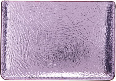 Peňaženka GANNI Ganni Bou Metallic Card Holder Fialová | A6391, 1