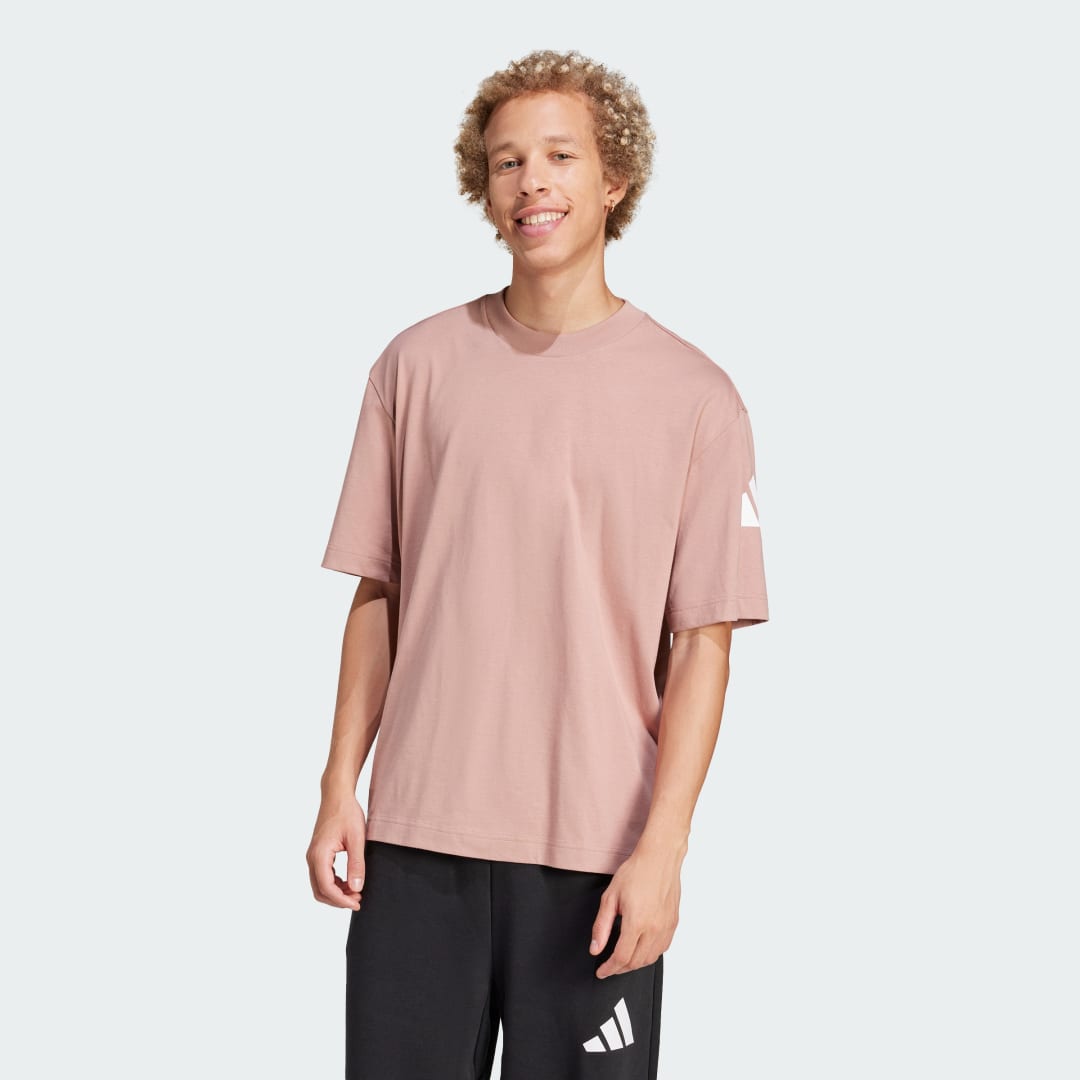 Tričko adidas Performance Loose Fit Logo T-Shirt Ružová | JF3620, 0