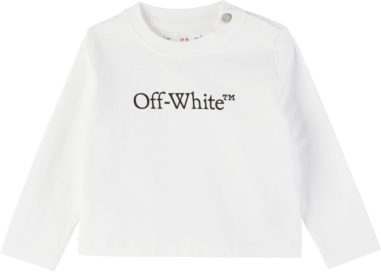 Tričko Off-White Off-White Bookish Long-Sleeved T-Shirt Biela | OBXB001S25JER0040110, 0