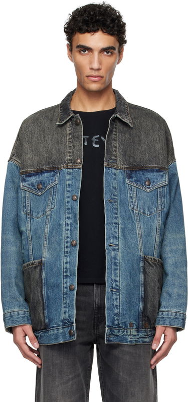 Bunda R13 R13 Lacey Denim Trucker Jacket Modrá | R13WD210-D271A, 0