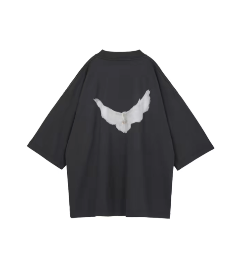 Tričko GAP Yeezy Gap Engineered by Balenciaga Dove 3/4 Sleeve Tee Čierna | YEEZY-SS22-072